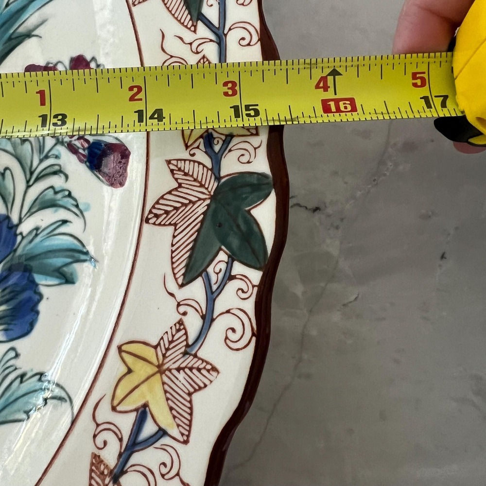Vintage Fred Roberts Company fall floral platter, made in Japan - Picture 6 of 6